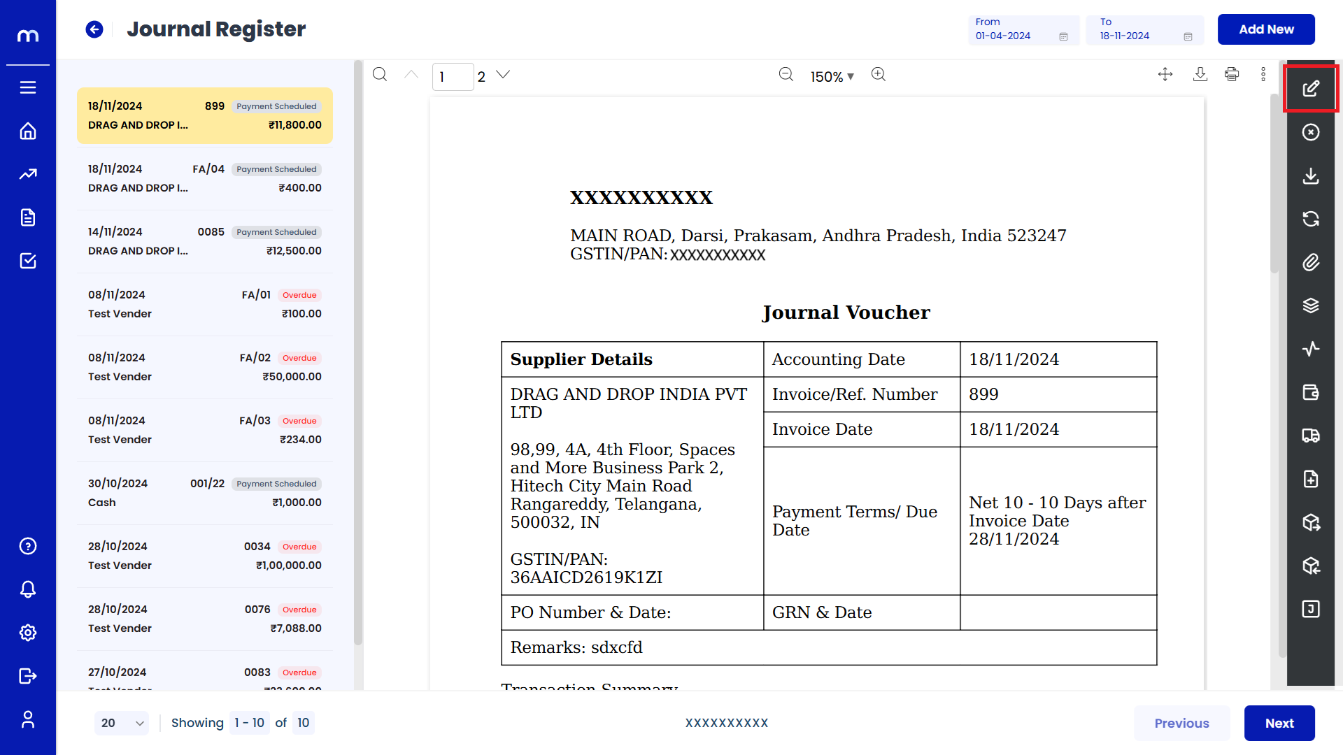 Edit Digital Signature